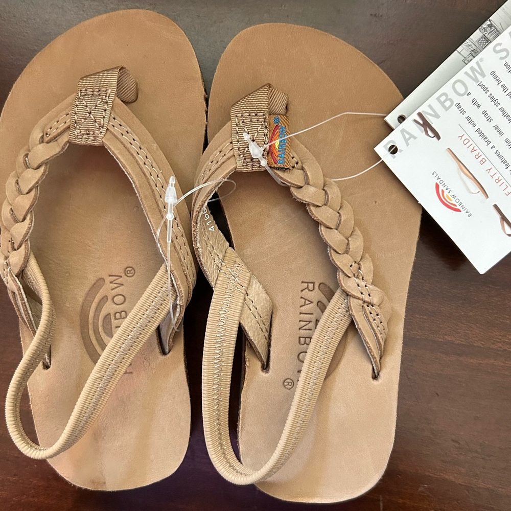 Brand New RAINBOW 🌈 Sandals for 2year old. Size 7/8 with tags in picture.